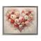 Stupell Industries Valentine Roses Heart Floating Frame Wall Art